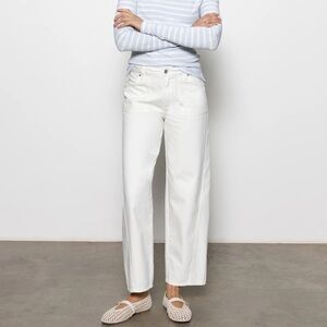 Sanctuary White Flare Wide Leg Jeans